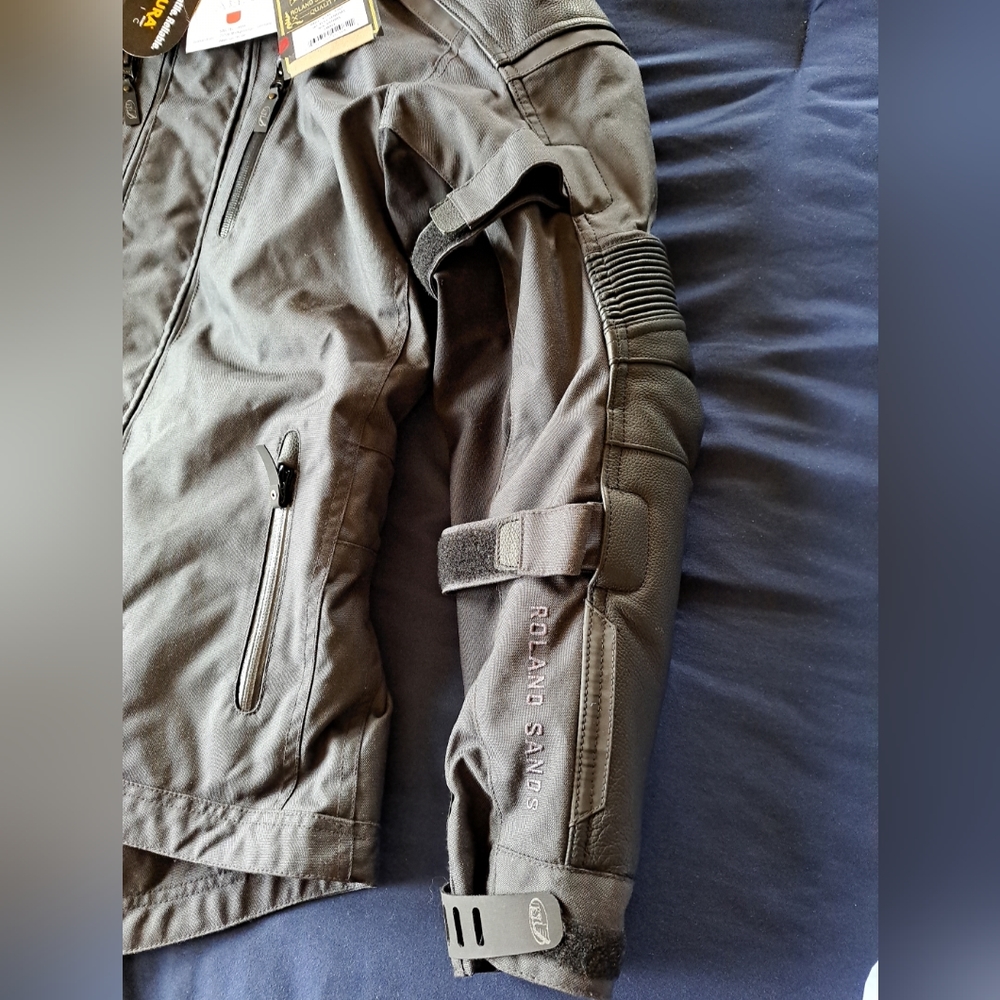 NWT Motorcycle Jacket Roland Sands W/liner Text Sentinel Anthra Body Protection - Picture 3 of 16